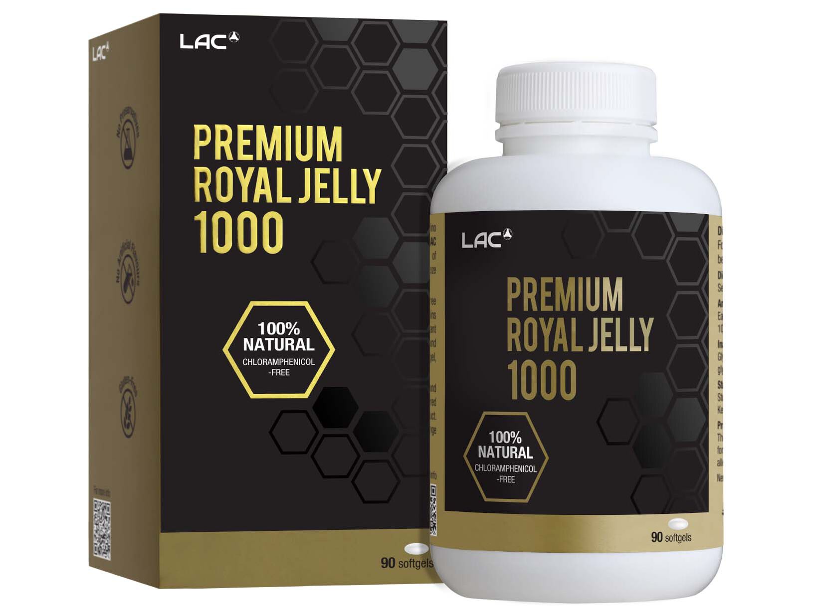 Premium Royal Jelly 1000mg: retailer-supplied image